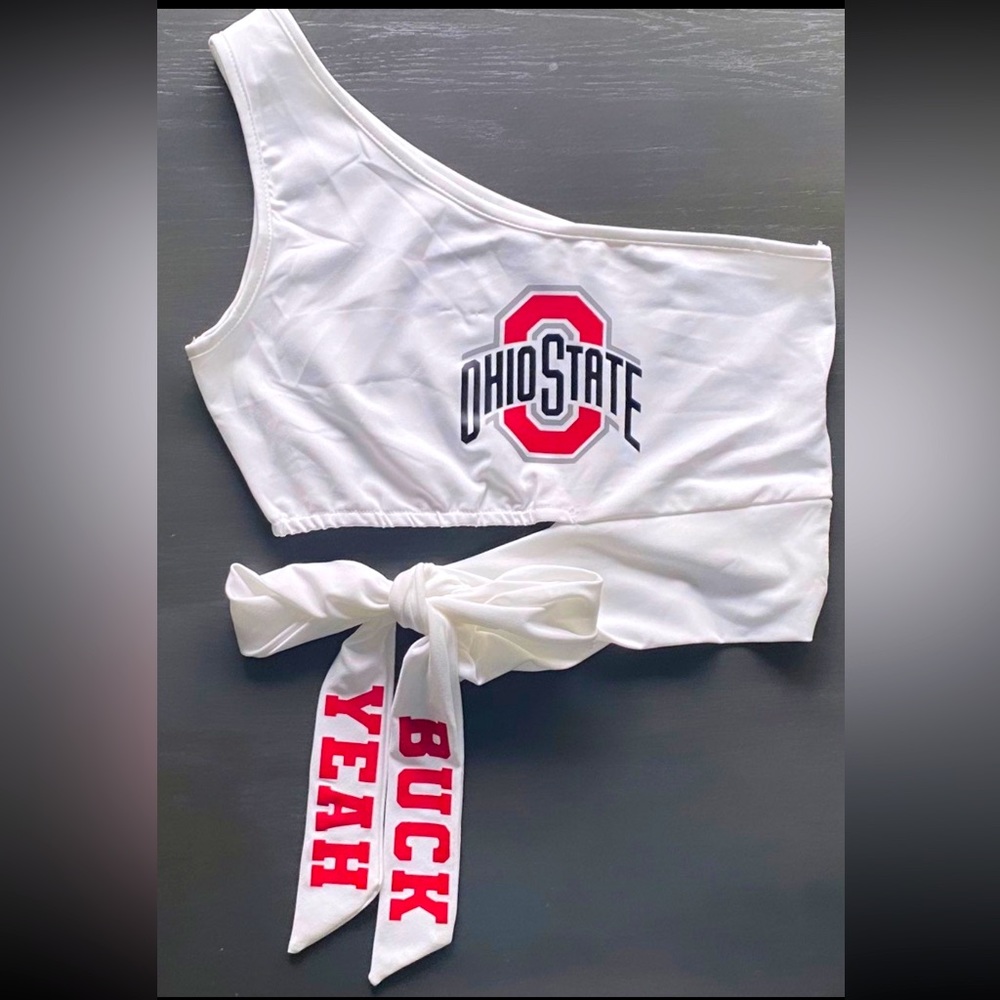 OSU Ohio State Buckeyes College Tailgate Crop Top